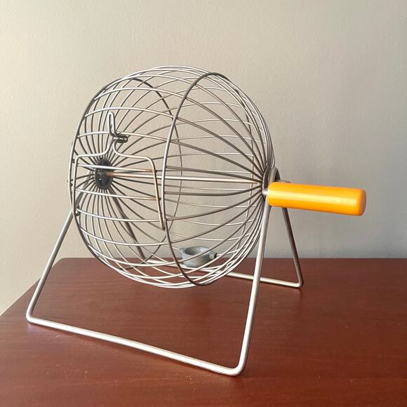 Mid Century Vintage Wire Bindo Cage with Bakelite Handle - Picture 4 of 10